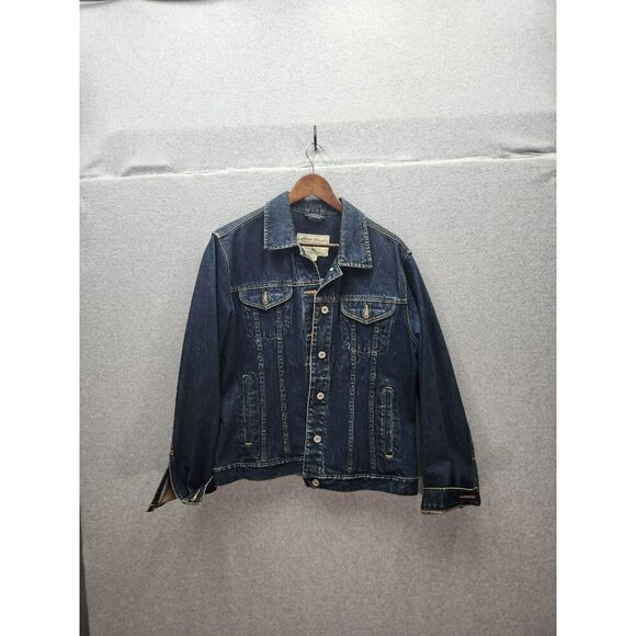 Eddie Bauer Mens Large Denim Jean Jacket - Picture 1 of 3